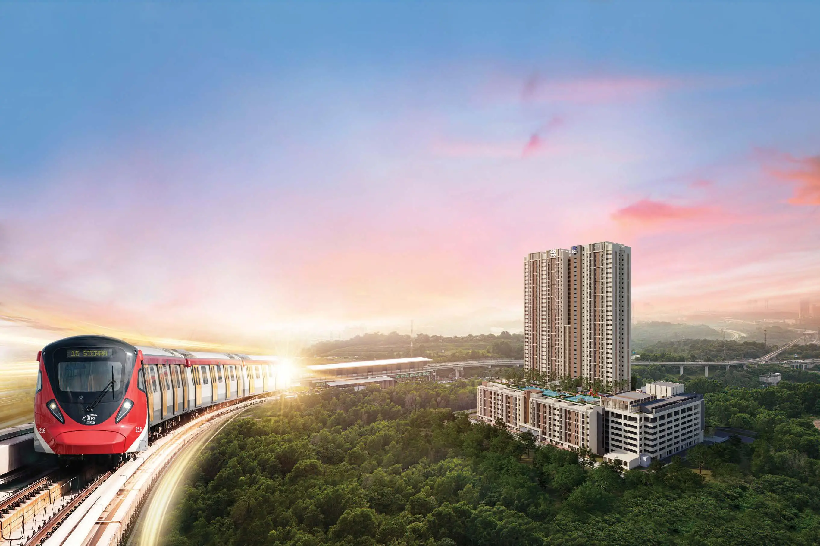 Covo 16 Sierra residences next to MRT