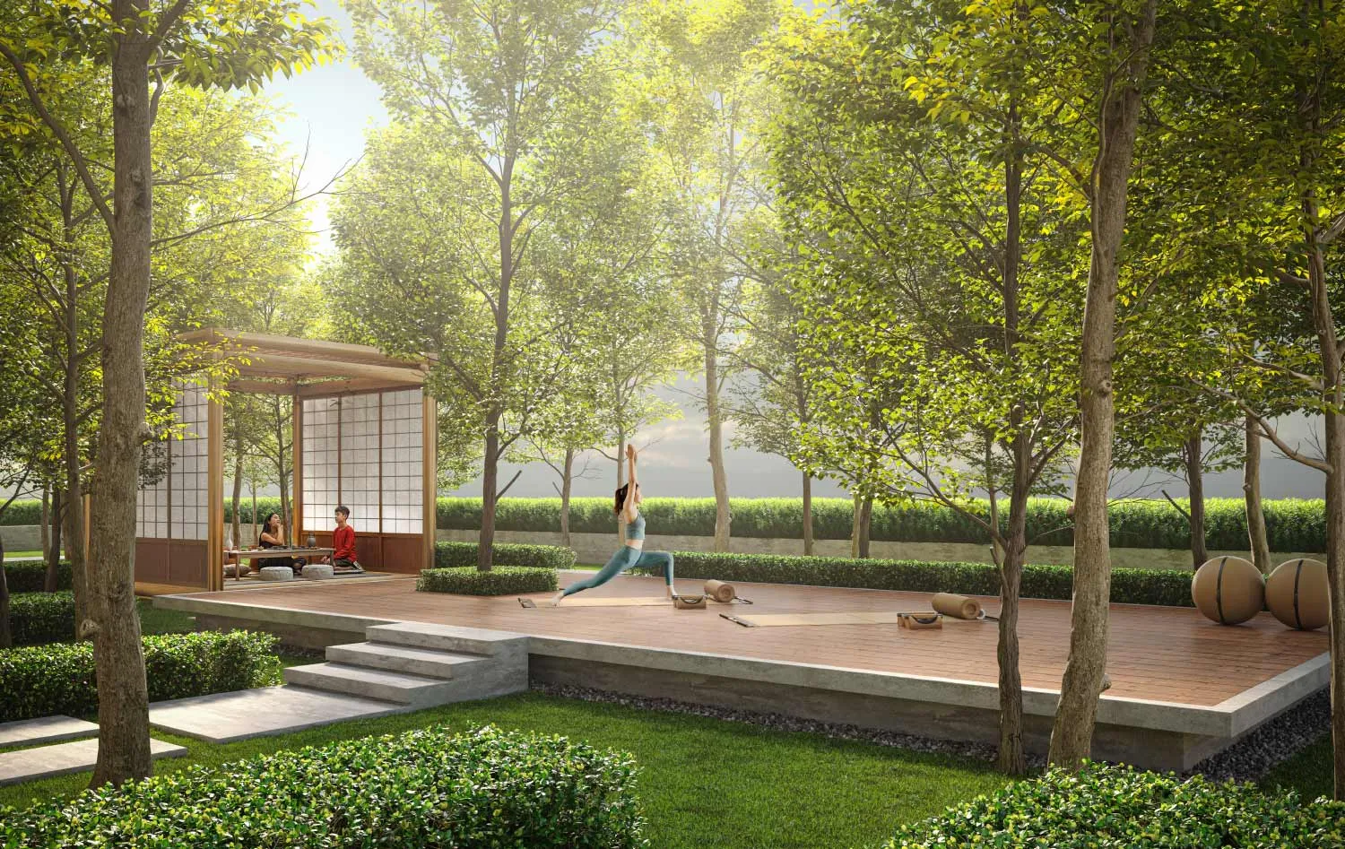 Yoga deck facility at Covo 16 Sierra