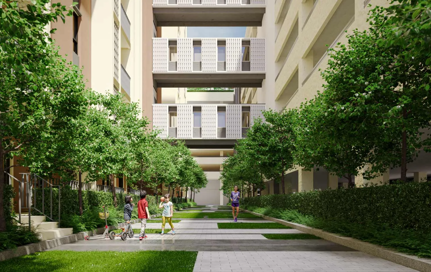 Garden landscape at Covo 16 Sierra