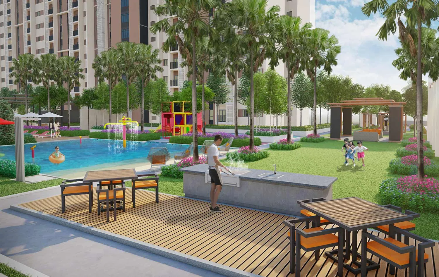 BBQ area at Covo 16 Sierra